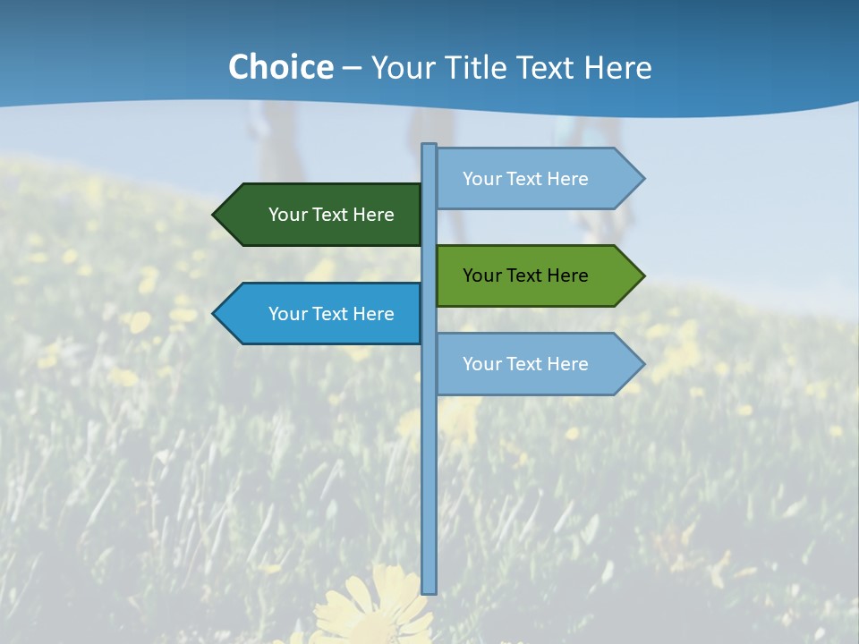 Shopping Cart Moving Through Market PowerPoint Template