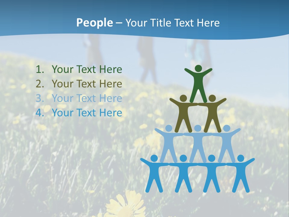 Shopping Cart Moving Through Market PowerPoint Template