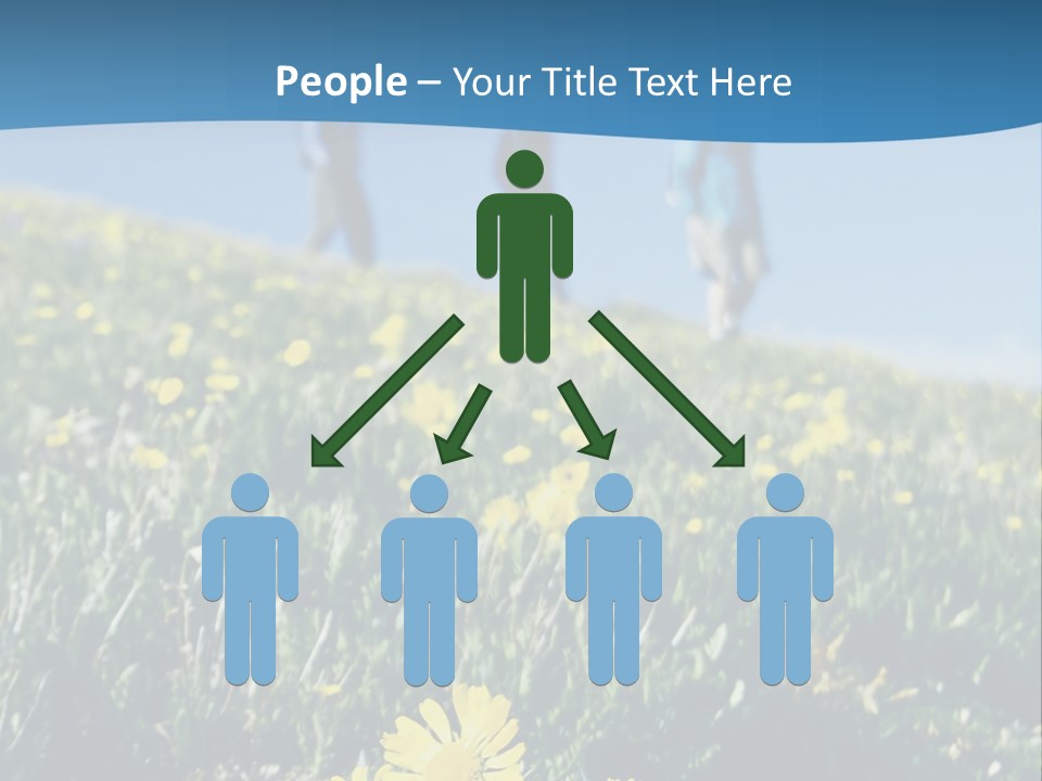 Shopping Cart Moving Through Market PowerPoint Template