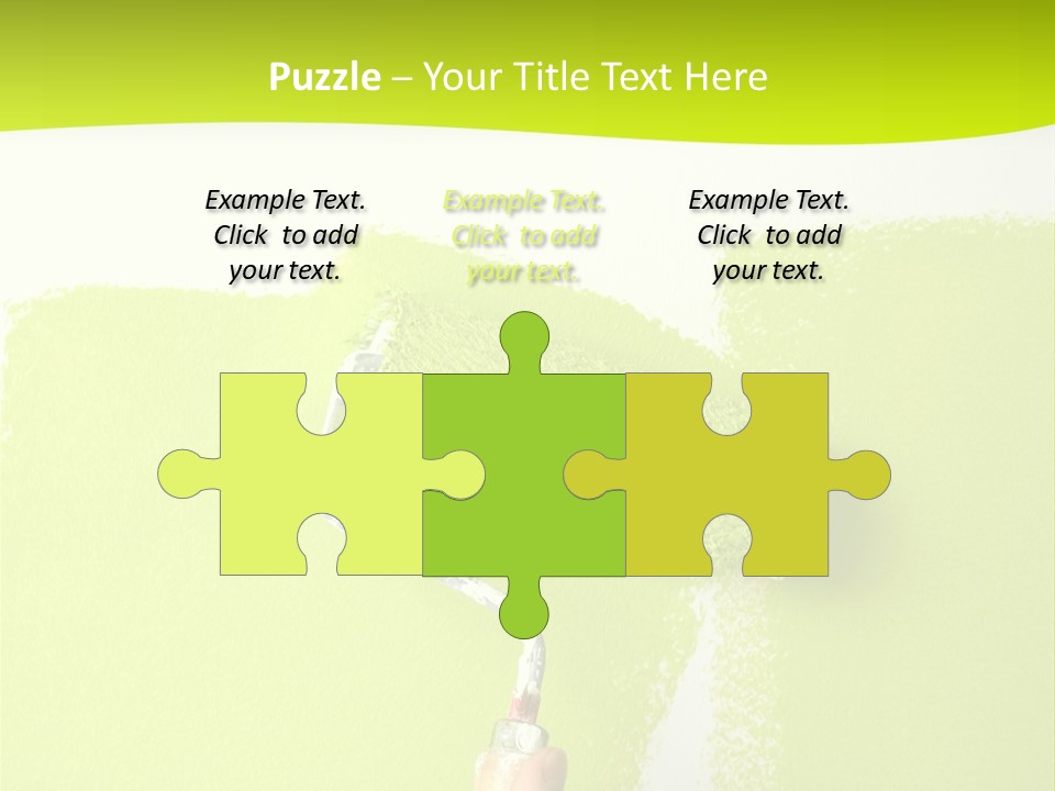 Painting A Wall With A Roll PowerPoint Template