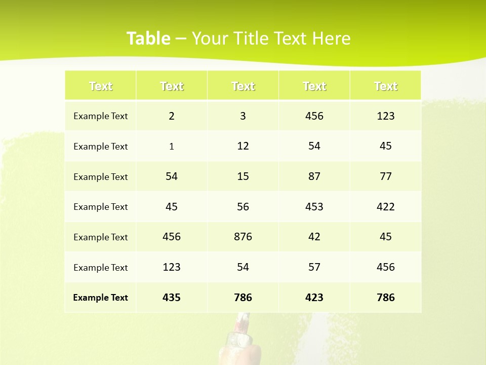 Painting A Wall With A Roll PowerPoint Template