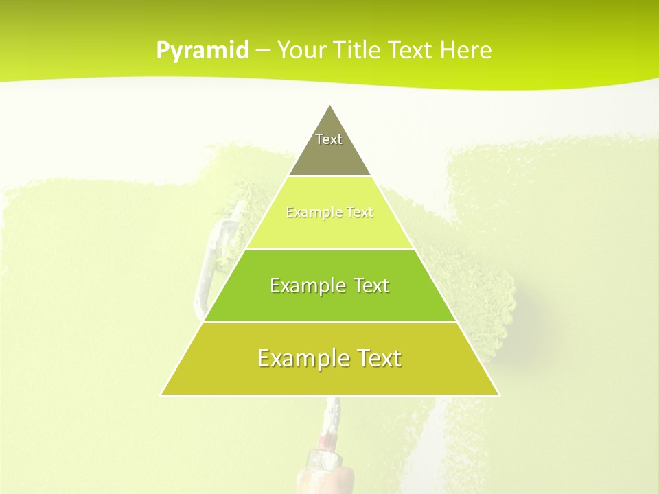 Painting A Wall With A Roll PowerPoint Template