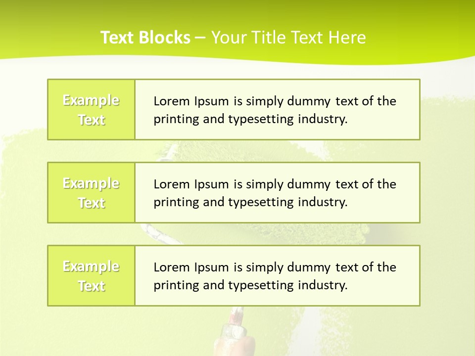 Painting A Wall With A Roll PowerPoint Template