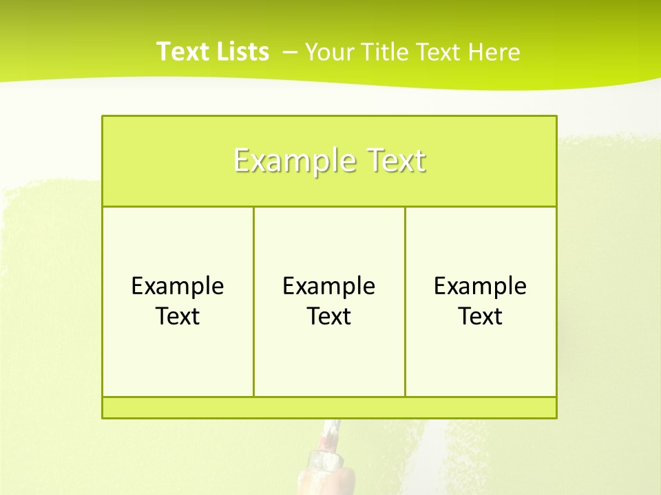 Painting A Wall With A Roll PowerPoint Template