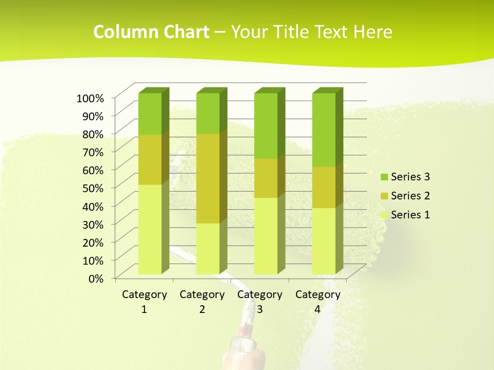 Painting A Wall With A Roll PowerPoint Template