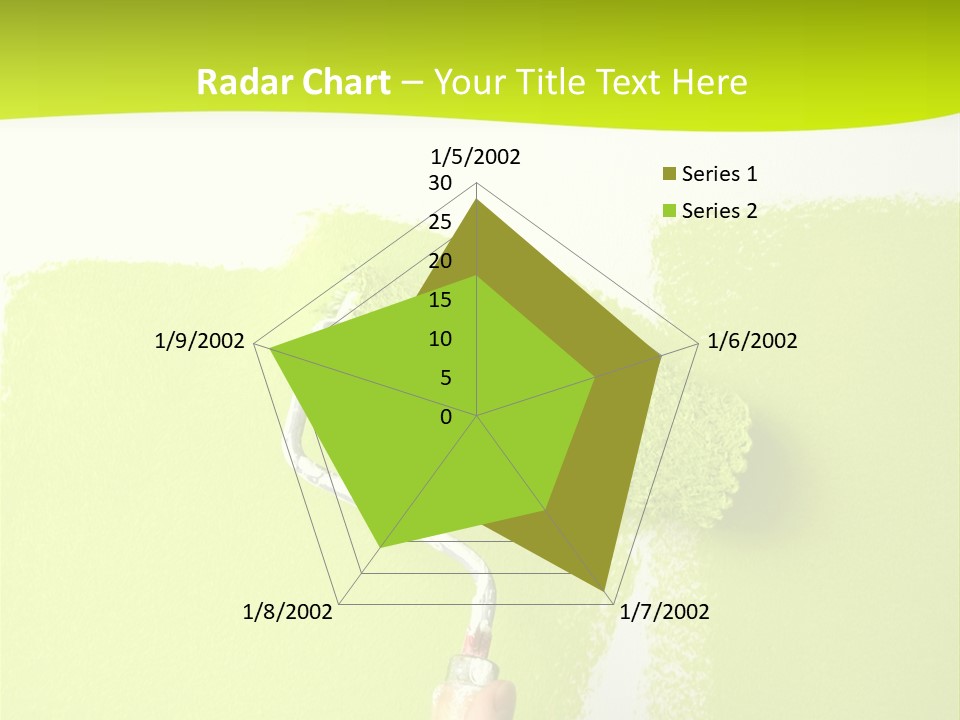 Painting A Wall With A Roll PowerPoint Template