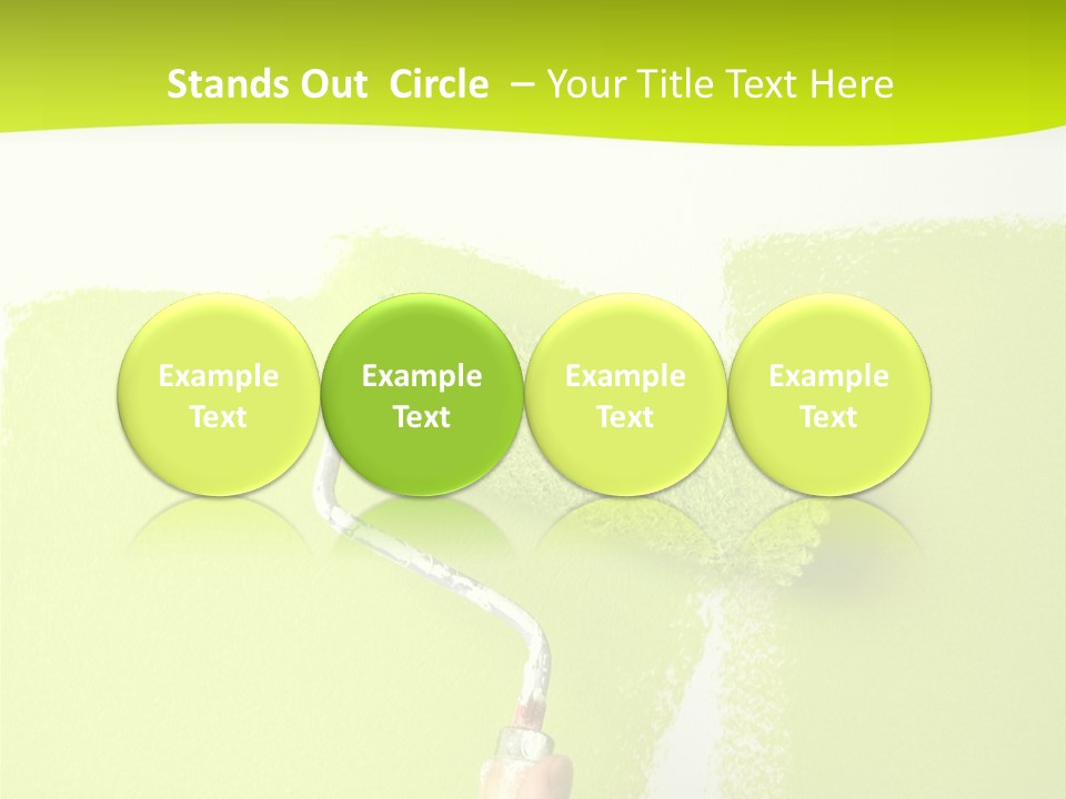 Painting A Wall With A Roll PowerPoint Template