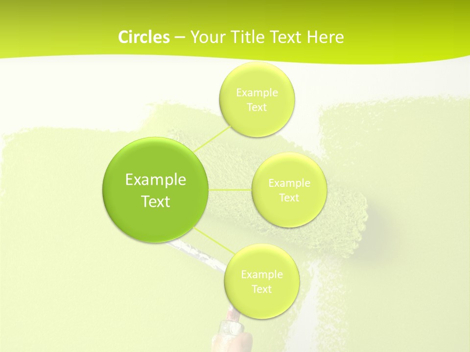 Painting A Wall With A Roll PowerPoint Template