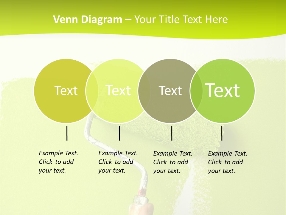 Painting A Wall With A Roll PowerPoint Template