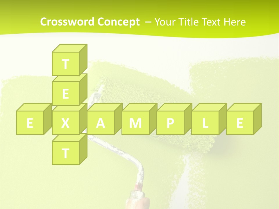 Painting A Wall With A Roll PowerPoint Template