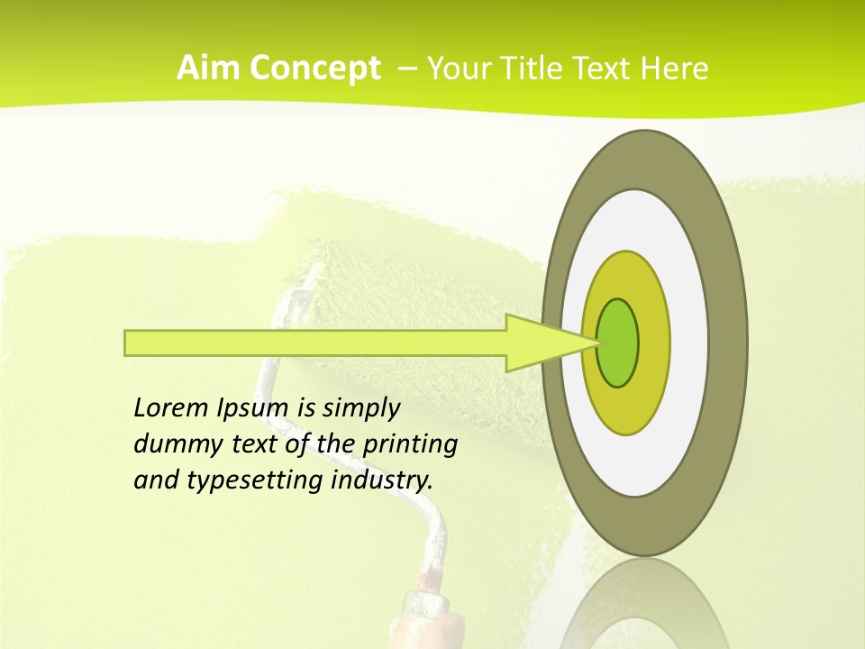 Painting A Wall With A Roll PowerPoint Template