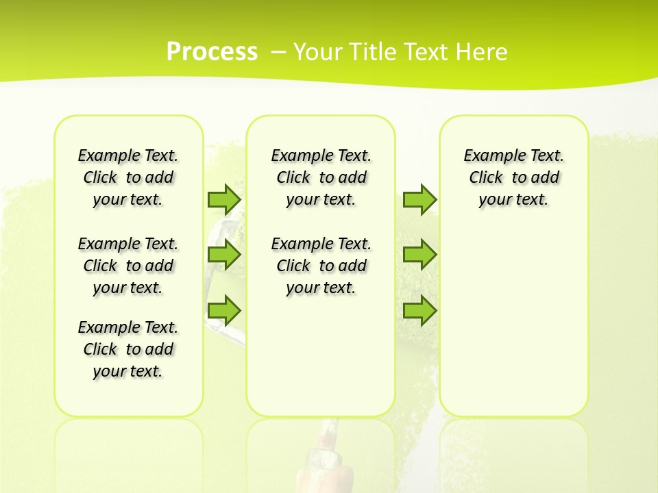 Painting A Wall With A Roll PowerPoint Template