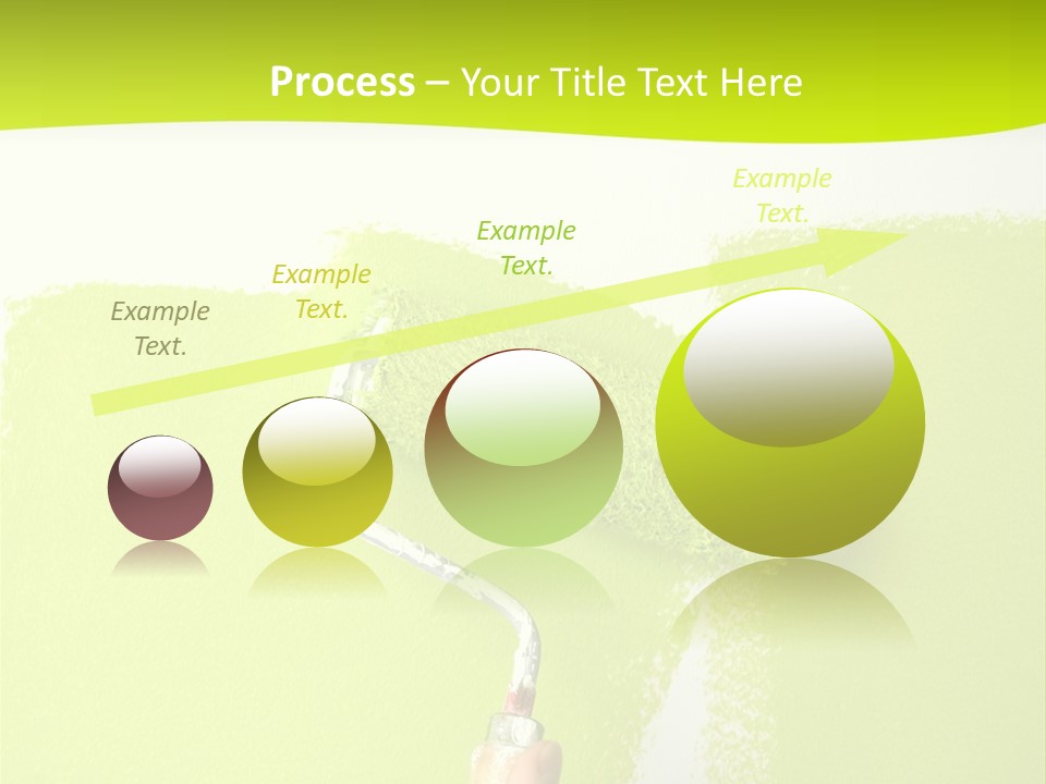 Painting A Wall With A Roll PowerPoint Template