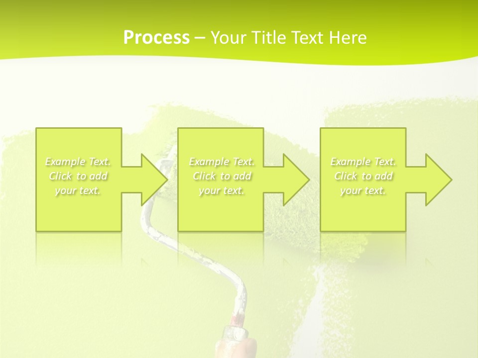 Painting A Wall With A Roll PowerPoint Template