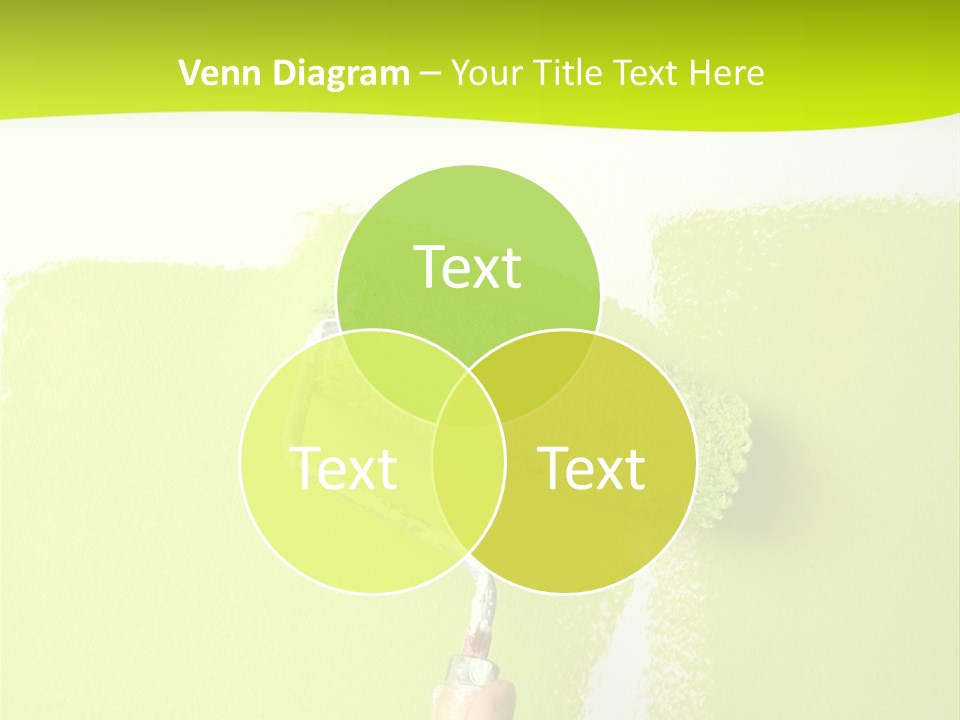 Painting A Wall With A Roll PowerPoint Template