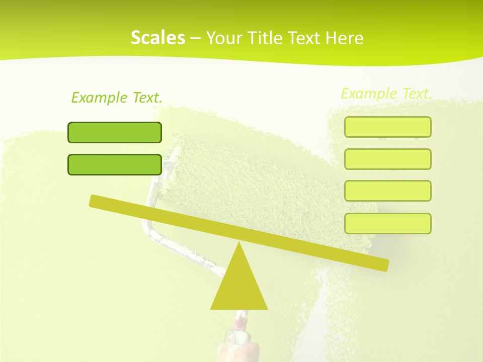 Painting A Wall With A Roll PowerPoint Template