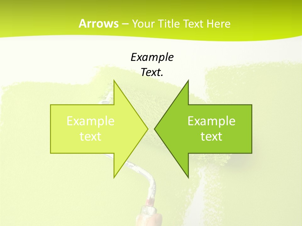 Painting A Wall With A Roll PowerPoint Template