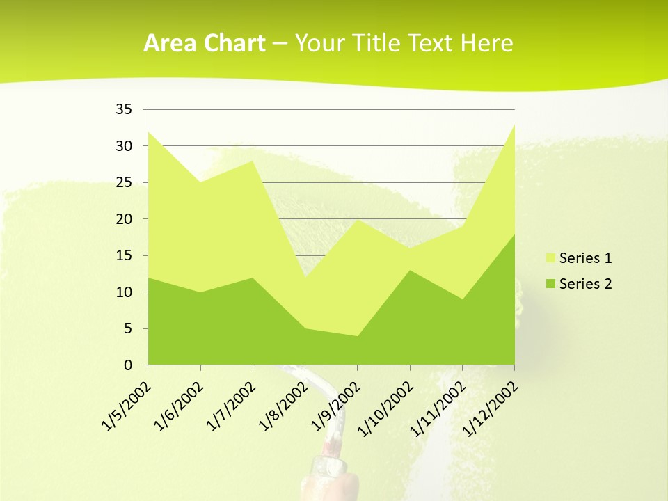 Painting A Wall With A Roll PowerPoint Template
