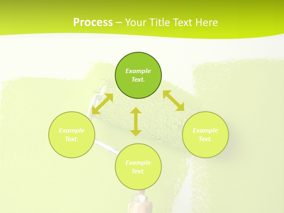 Painting A Wall With A Roll PowerPoint Template