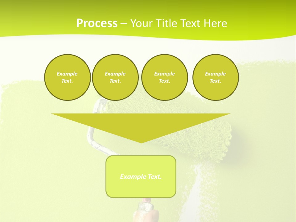 Painting A Wall With A Roll PowerPoint Template