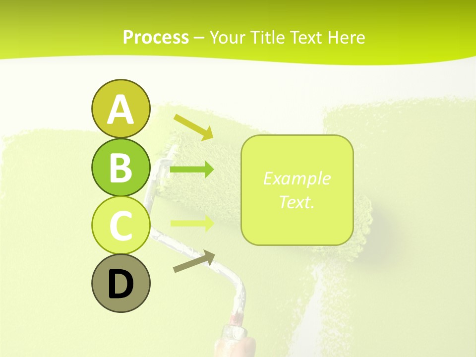 Painting A Wall With A Roll PowerPoint Template