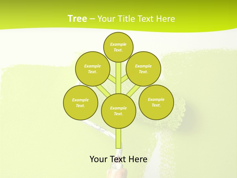 Painting A Wall With A Roll PowerPoint Template