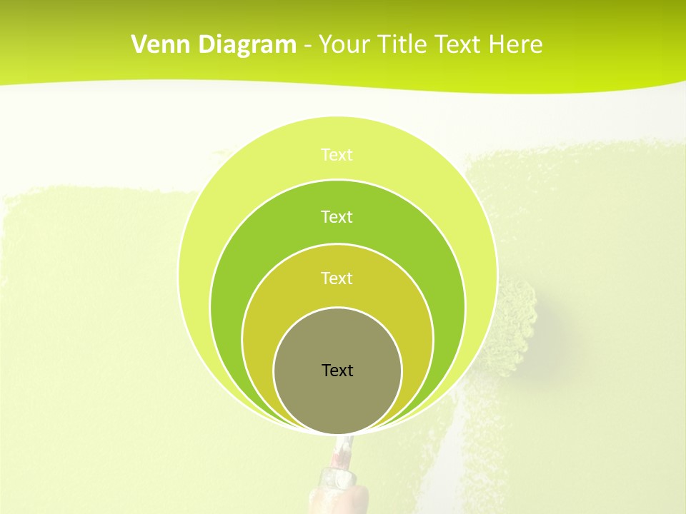 Painting A Wall With A Roll PowerPoint Template
