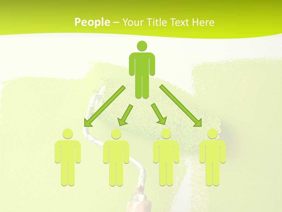 Painting A Wall With A Roll PowerPoint Template