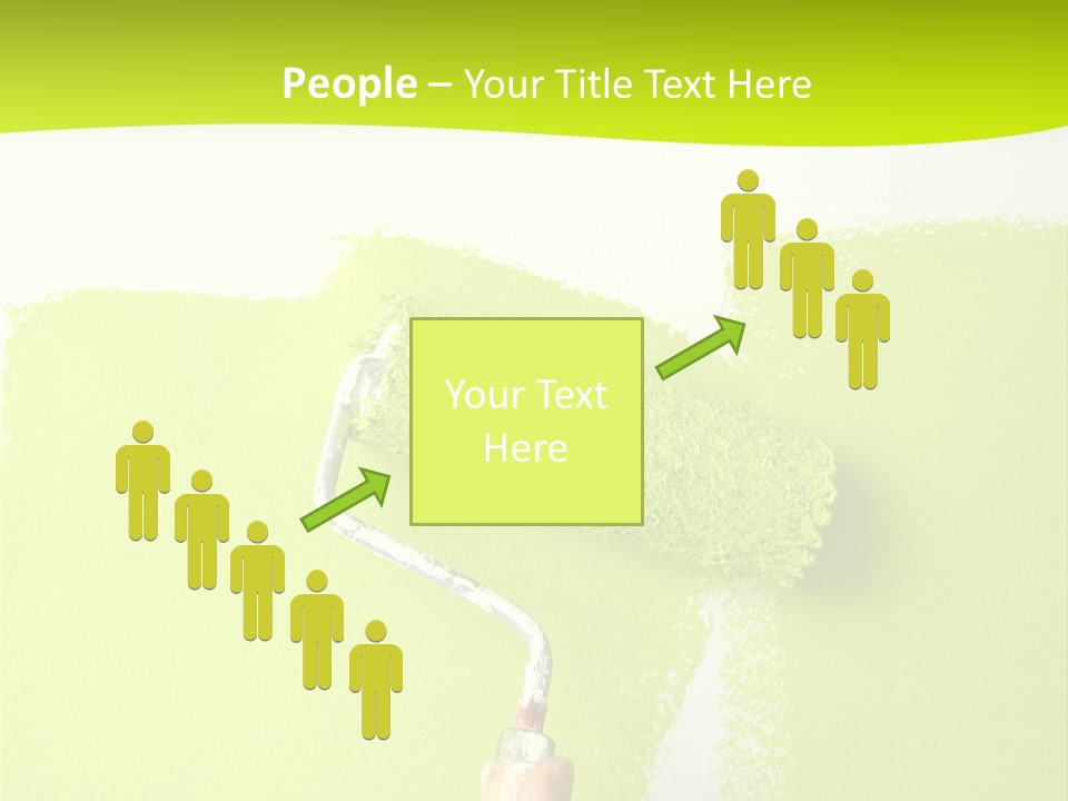 Painting A Wall With A Roll PowerPoint Template