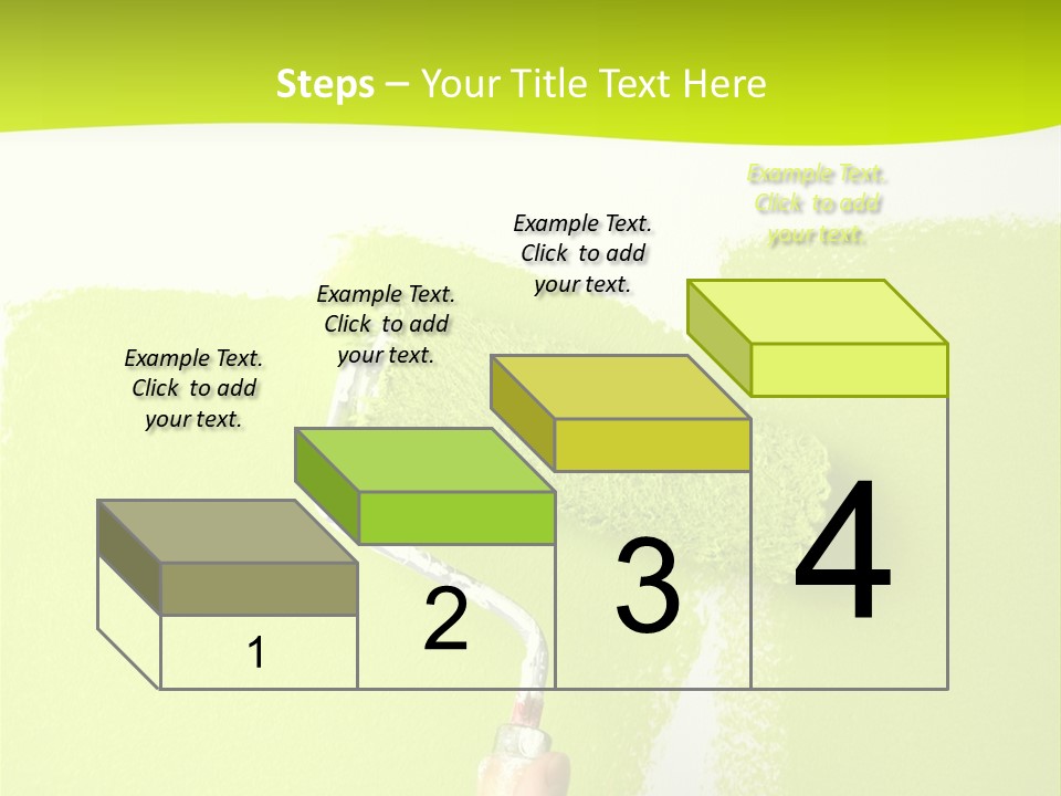 Painting A Wall With A Roll PowerPoint Template