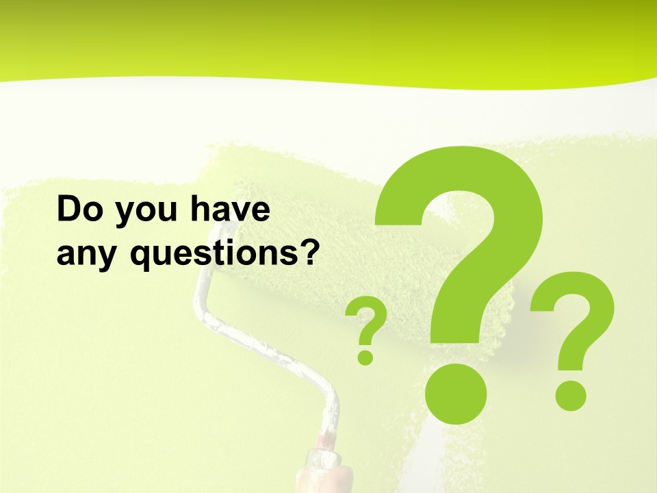 Painting A Wall With A Roll PowerPoint Template