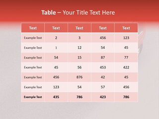 A Red Car Is Driving Down The Road PowerPoint Template