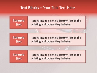 A Red Car Is Driving Down The Road PowerPoint Template