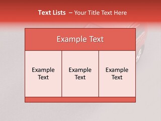 A Red Car Is Driving Down The Road PowerPoint Template