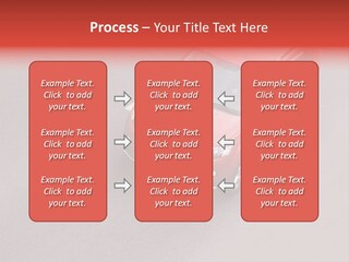 A Red Car Is Driving Down The Road PowerPoint Template