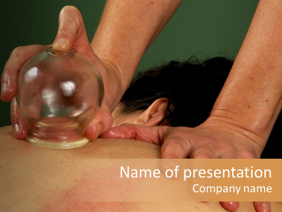 Cupping Gua-Sha At Spa Mind And Body Boutique Relaxing And Detoxification Treatment PowerPoint Template