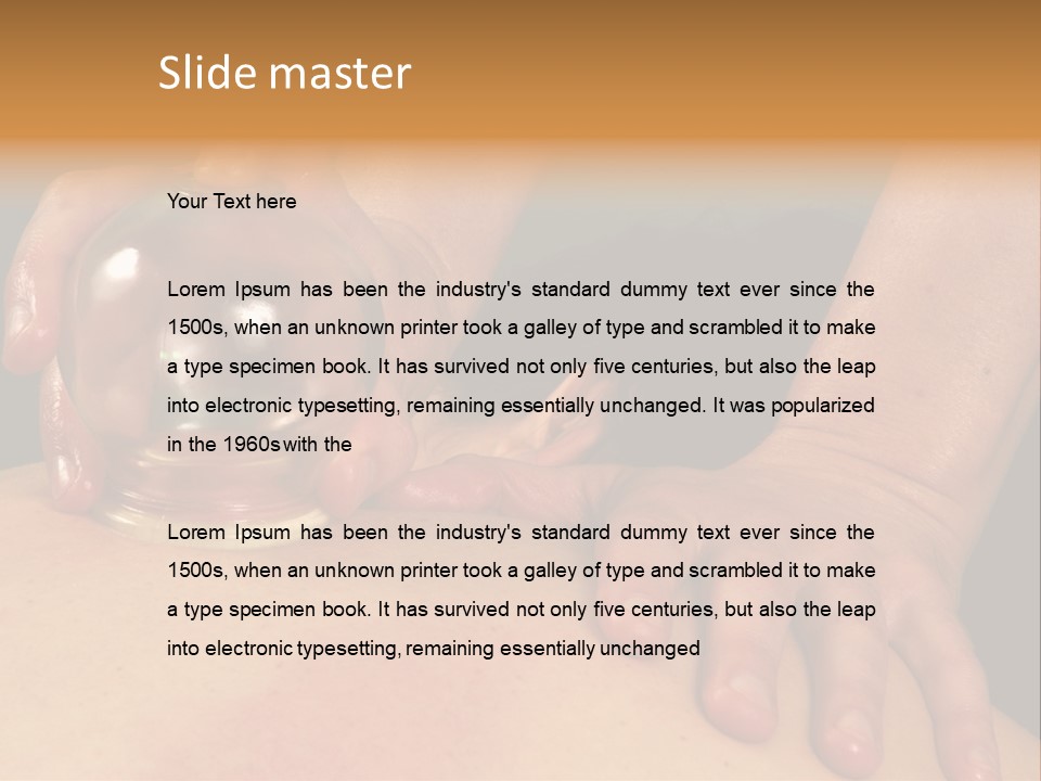 Cupping Gua-Sha At Spa Mind And Body Boutique Relaxing And Detoxification Treatment PowerPoint Template