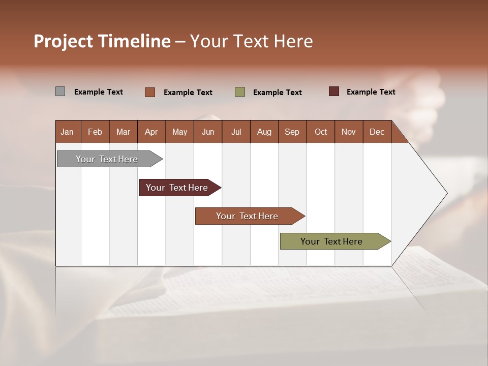 A Couple Prays Together At A Table As Their Hands Rest Upon Their Holy Bibles (Shallow Focus). PowerPoint Template