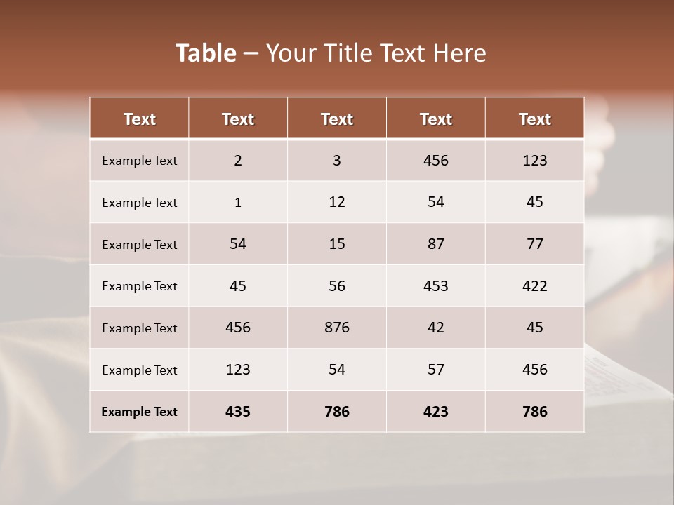 A Couple Prays Together At A Table As Their Hands Rest Upon Their Holy Bibles (Shallow Focus). PowerPoint Template