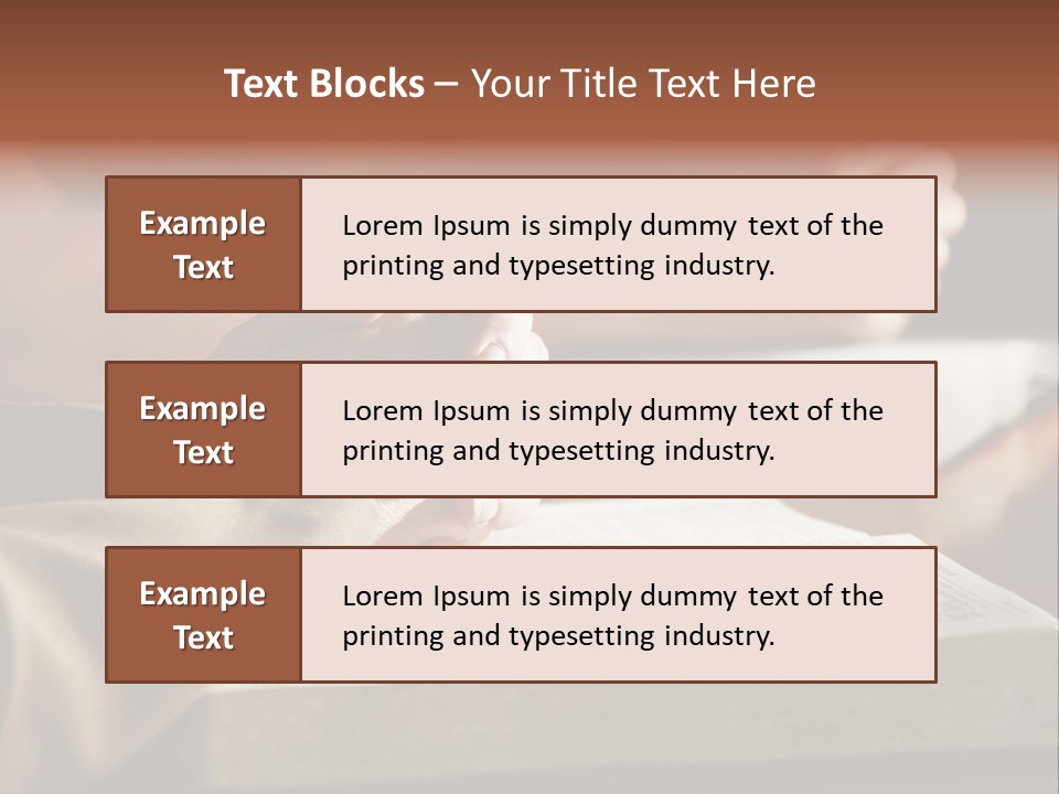 A Couple Prays Together At A Table As Their Hands Rest Upon Their Holy Bibles (Shallow Focus). PowerPoint Template