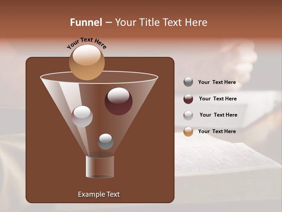 A Couple Prays Together At A Table As Their Hands Rest Upon Their Holy Bibles (Shallow Focus). PowerPoint Template