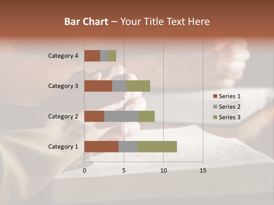 A Couple Prays Together At A Table As Their Hands Rest Upon Their Holy Bibles (Shallow Focus). PowerPoint Template