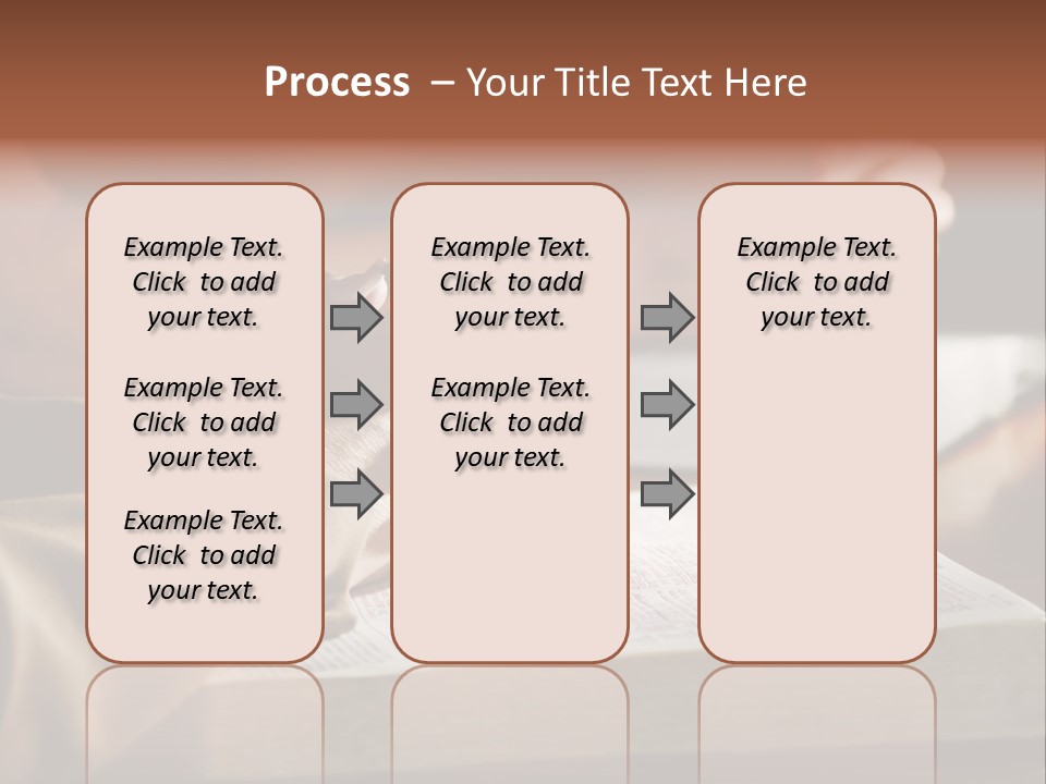 A Couple Prays Together At A Table As Their Hands Rest Upon Their Holy Bibles (Shallow Focus). PowerPoint Template