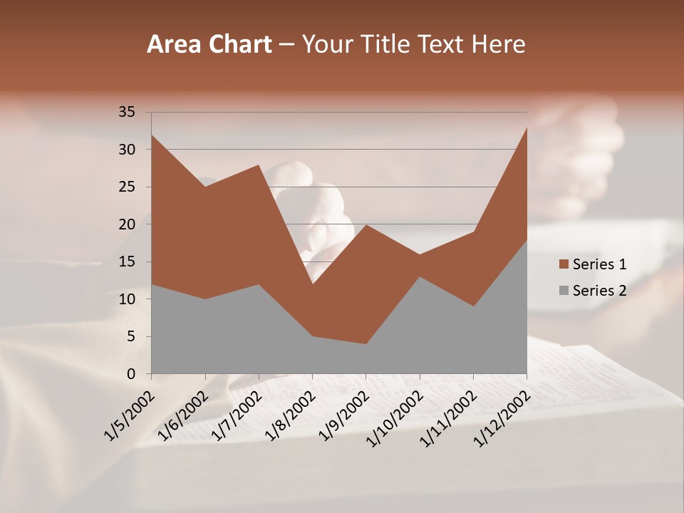 A Couple Prays Together At A Table As Their Hands Rest Upon Their Holy Bibles (Shallow Focus). PowerPoint Template