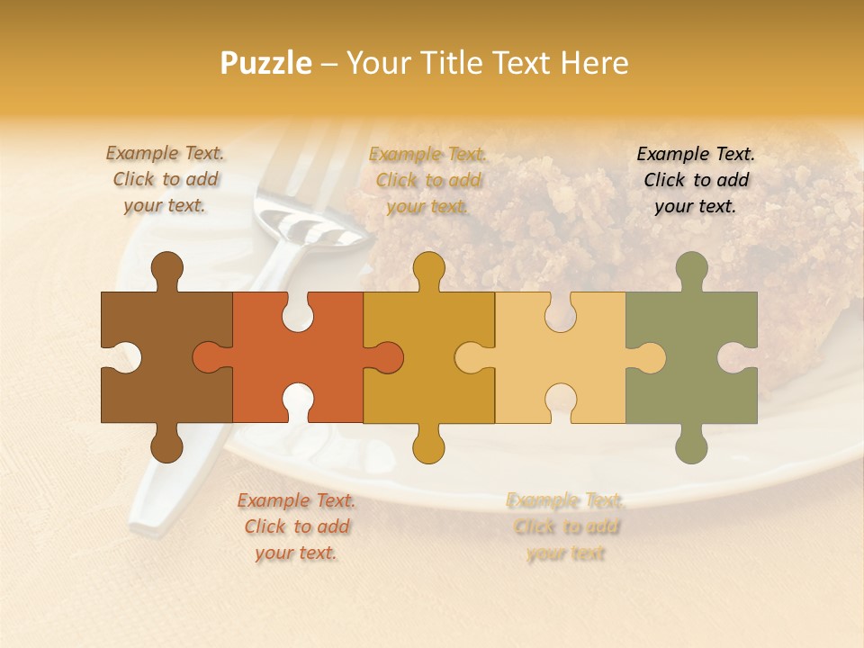 Delicious Apple Crisp Dessert Ready To Eat PowerPoint Template