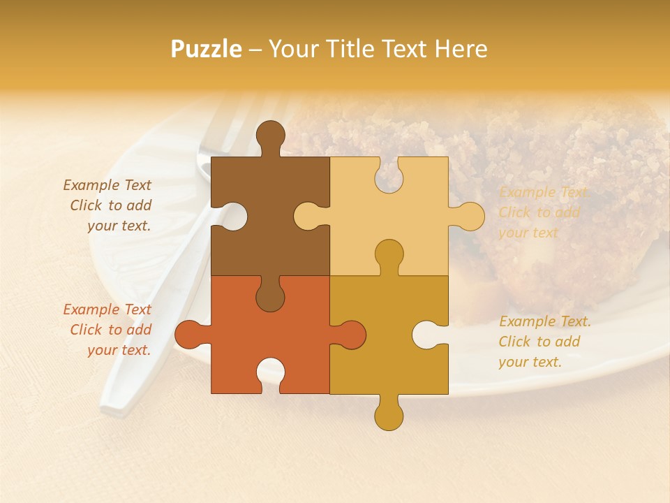 Delicious Apple Crisp Dessert Ready To Eat PowerPoint Template