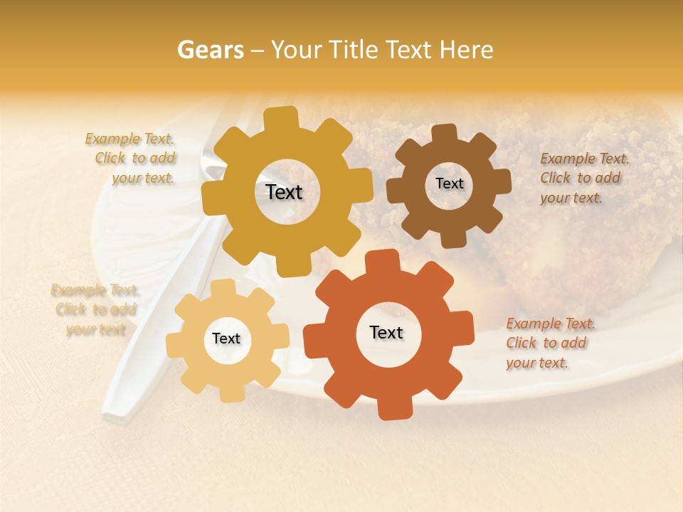 Delicious Apple Crisp Dessert Ready To Eat PowerPoint Template