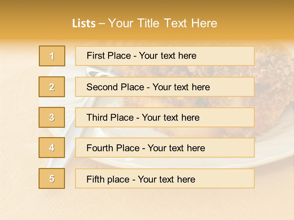 Delicious Apple Crisp Dessert Ready To Eat PowerPoint Template
