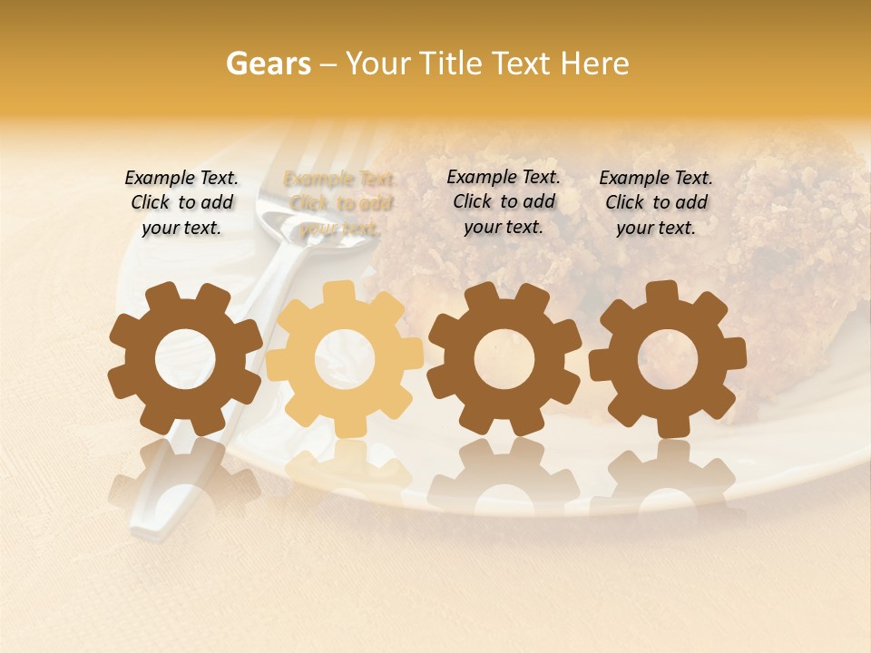 Delicious Apple Crisp Dessert Ready To Eat PowerPoint Template