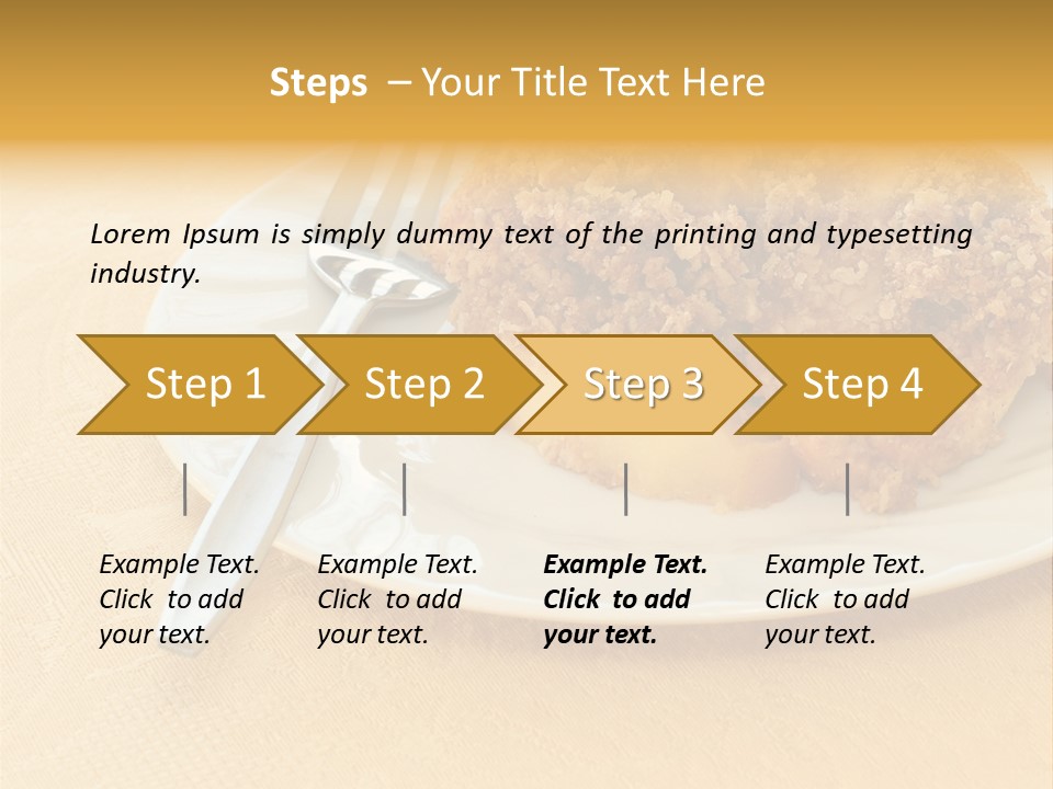 Delicious Apple Crisp Dessert Ready To Eat PowerPoint Template